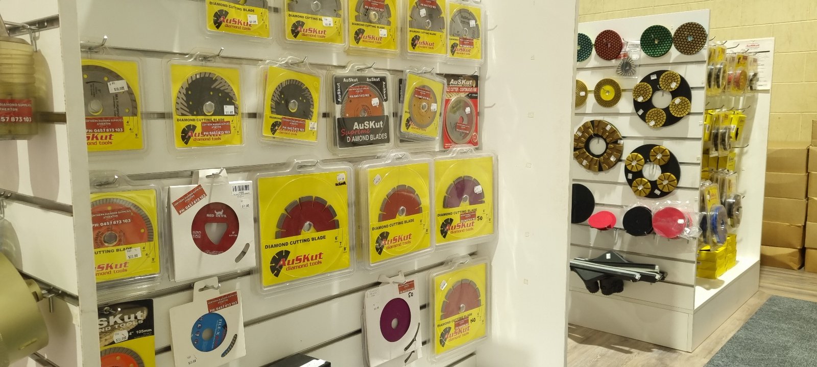 Supplied photograph of Northern Diamond Supplies product displays